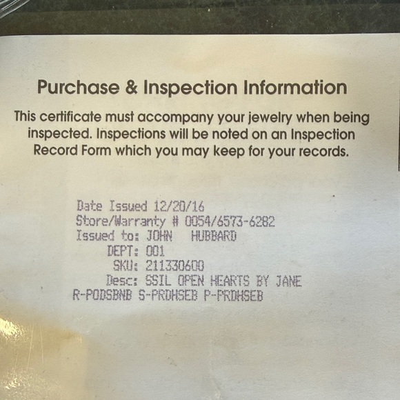 Jane Seymour Sterling Silver open heart diamond necklace - Picture 5 of 6